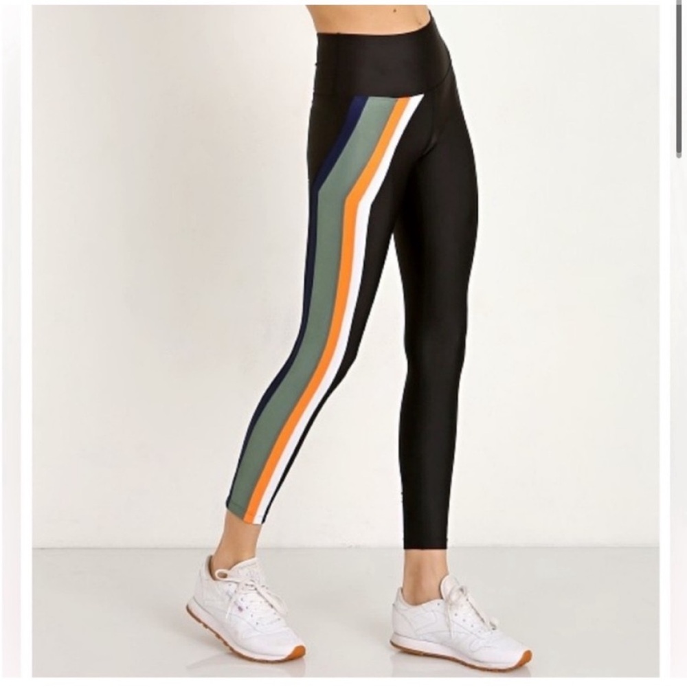 PE NATION Flight Series Legging Black 7/8 length midrise sculpted panels